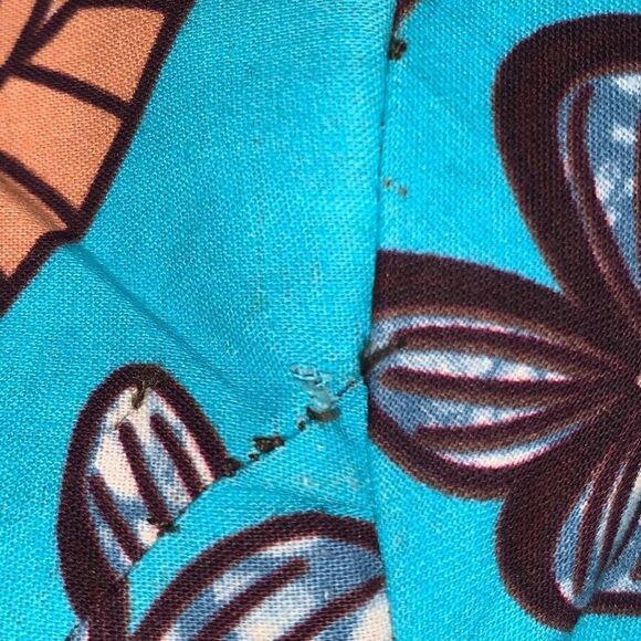 Vintage Bold Floral Mod Dress With Appliqué Size Medium - Picture 15 of 15